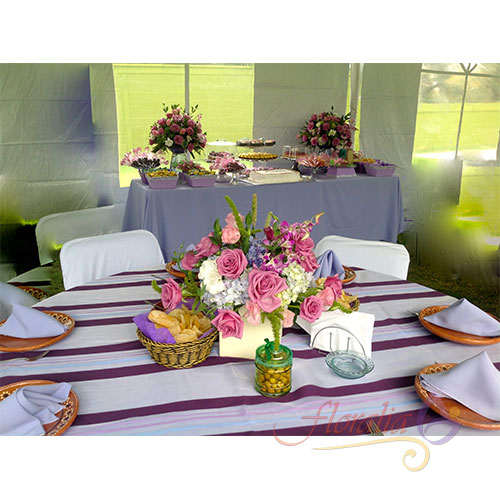 Fiesta de cumpleaños en jardín